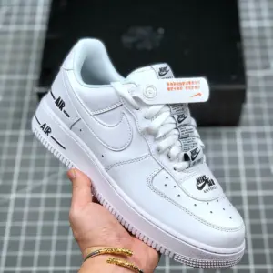 Nike Air Force 1 Double Air White White-Black For Sale