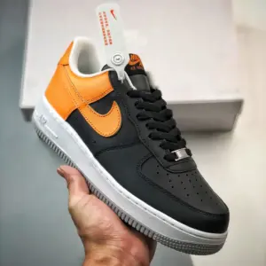 Nike Air Force 1 Low Black Laser Orange FB7162-081 For Sale