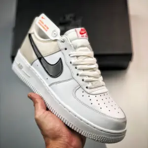 Nike Air Force 1 Low Patent Swoosh Light Iron Ore DQ7570-001 For Sale