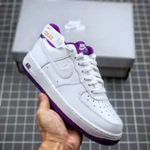 Nike Air Force 1 Low White Voltage Purple CJ1380-100 For Sale