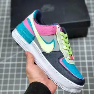 Nike Air Force 1 Shadow Aqua Pink-Volt-Black CK3172-001 For Sale