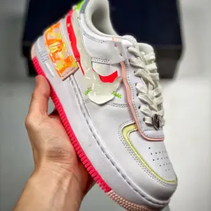 Nike Air Force 1 Shadow White Pink Orange DV1364-111 For Sale