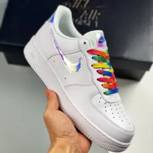 Nike Air Force 1 White Iridescent Pixel CV1699-100 For Sale