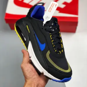Nike Air Max 2090 Black Hyper Blue Yellow For Sale
