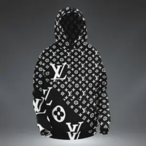 Louis Vuitton Black Type 649 Hoodie Outfit Fashion Brand Luxury