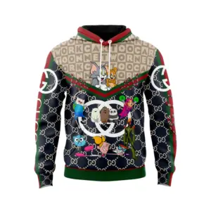 Gucci Tom &amp; Jerry Cartoon Type 514 Hoodie Outfit Fashion Brand Luxury