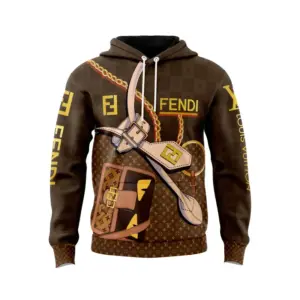 Louis Vuitton Fendi Type 504 Hoodie Outfit Luxury Fashion Brand