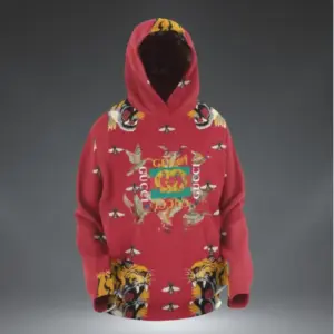 Gucci Red Type 246 Hoodie Fashion Brand Outfit Luxury