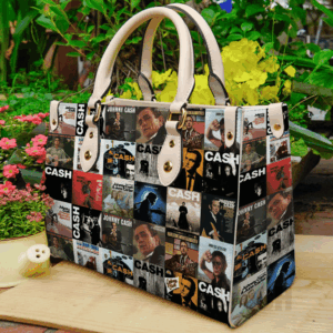 Johnny Cash Women Leather Hand Bag