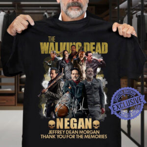 The Walking Dead Negan Jeffrey Dean Morgan Thank You For The Memories 1 T Shirt