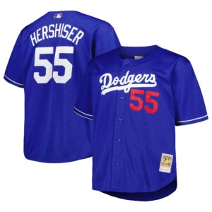 Orel Hershiser Los Angeles Dodgers Mitchell &amp; Ness Big &amp; Tall Cooperstown Collection Batting Practice Replica Jersey - Royal