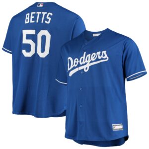 Mookie Betts Los Angeles Dodgers Majestic Big &amp; Tall Replica Player Jersey - Royal