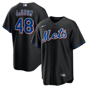 Jacob Degrom New York Mets Nike 2022 Alternate Replica Player Jersey - Black