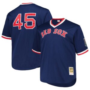 Pedro Martinez Boston Red Sox Mitchell &amp; Ness 1999 Cooperstown Collection Mesh Pullover Jersey - Navy