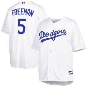 Freddie Freeman Los Angeles Dodgers Big &amp; Tall Replica Player Jersey - White
