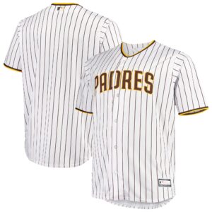 San Diego Padres Big &amp; Tall Home Replica Team Jersey - White/Brown