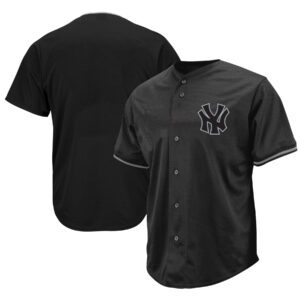 New York Yankees Big &amp; Tall Pop Fashion Jersey - Black/Gray