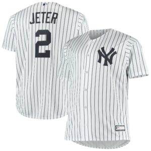 Derek Jeter New York Yankees Big &amp; Tall Replica Player Jersey - White