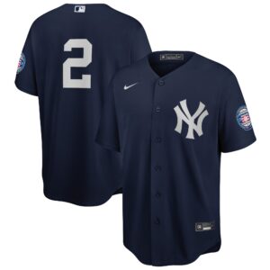 Derek Jeter New York Yankees Nike 2020 Hall Of Fame Induction Alternate Replica Player Jersey - Navy