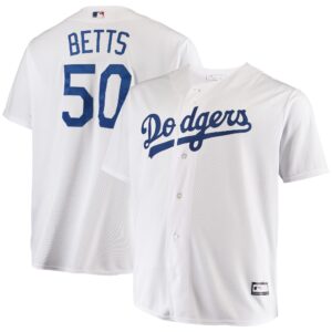 Mookie Betts Los Angeles Dodgers Big &amp; Tall Replica Player Jersey - White