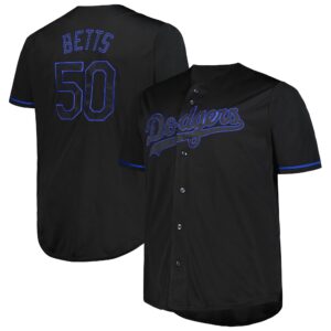 Mookie Betts Los Angeles Dodgers Big &amp; Tall Pop Fashion Jersey - Black
