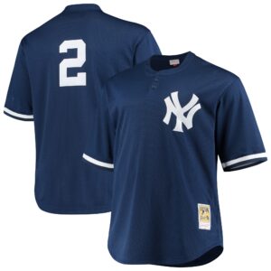 Derek Jeter New York Yankees Mitchell &amp; Ness Big &amp; Tall Batting Practice Replica Player Jersey - Navy