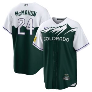 Ryan Mcmahon Colorado Rockies Nike City Connect Replica Player Jersey - White/Forest Green