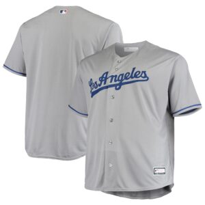 Los Angeles Dodgers Big &amp; Tall Replica Team Jersey - Gray