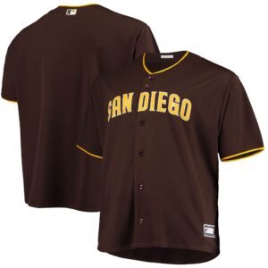 San Diego Padres Big &amp; Tall Alternate Replica Team Jersey - Sand/Brown