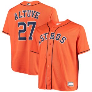 Jose Altuve Houston Astros Big &amp; Tall Replica Player Jersey - Orange