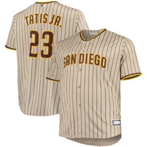 Fernando Tatis Jr. San Diego Padres Big &amp; Tall Replica Player Jersey - Sand
