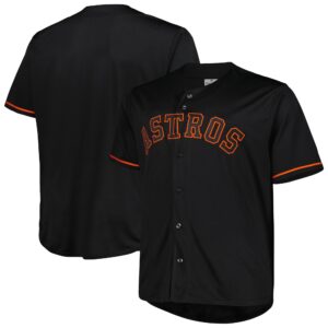 Houston Astros Big &amp; Tall Pop Fashion Jersey - Black