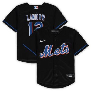 Francisco Lindor New York Mets Nike Preschool Alternate Replica Player Jersey - Black