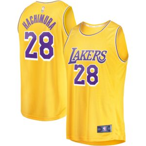 Rui Hachimura Los Angeles Lakers Fanatics Branded Youth Fast Break Player Jersey For NBA Basketball Fans