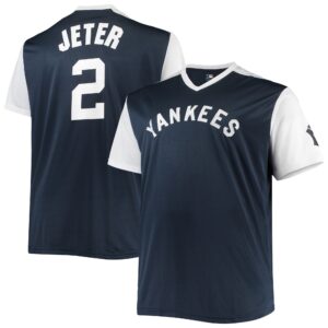 Derek Jeter New York Yankees Cooperstown Collection Player Replica Jersey - Navy/White