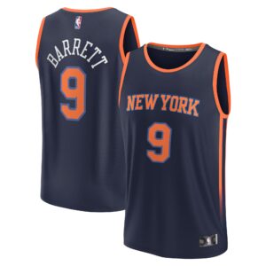 Rj Barrett New York Knicks Fanatics Branded Fast Break Replica Player Jersey For NBA Basketball Fans