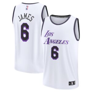 Lebron James Los Angeles Lakers Fanatics Branded Youth 2022/23 Fastbreak Jersey For NBA Basketball Fans