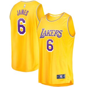 Lebron James Los Angeles Lakers Fanatics Branded Big &amp; Tall Fast Break Player Jersey For NBA Basketball Fans
