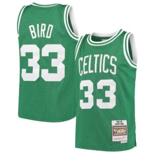 Larry Bird Boston Celtics Mitchell &amp; Ness Youth Hardwood Classics Swingman Throwback Jersey For NBA Basketball Fans