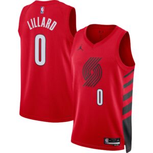 Damian Lillard Portland Trail Blazers Jordan Brand Unisex Swingman Jersey For NBA Basketball Fans