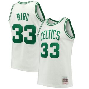 Larry Bird Boston Celtics Mitchell &amp; Ness 1985-86 Hardwood Classics Swingman Jersey For NBA Basketball Fans