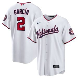 Luis Garc&iacute;a Washington Nationals Nike Home Replica Player Jersey - White