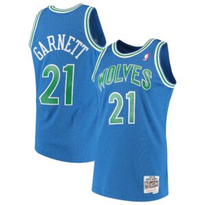 Kevin Garnett Minnesota Timberwolves Mitchell &amp; Ness 1995-96 Hardwood Classics Swingman Jersey For NBA Basketball Fans