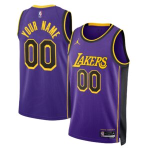 Los Angeles Lakers Jordan Brand Unisex 2022/23 Swingman Custom Jersey For NBA Basketball Fans