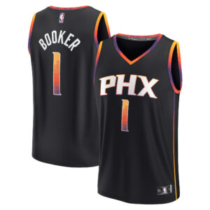 Devin Booker Phoenix Suns Fanatics Branded Fast Break Replica Player Jersey For NBA Basketball Fans