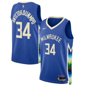 Giannis Antetokounmpo Milwaukee Bucks Unisex 2022/23 Swingman Jersey For NBA Basketball Fans