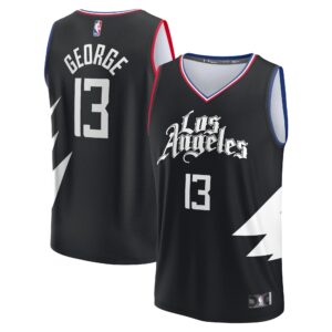Paul George La Clippers Fanatics Branded Fast Break Replica Player Jersey For NBA Basketball Fans
