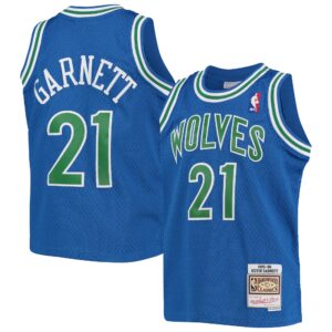 Kevin Garnett Minnesota Timberwolves Mitchell &amp; Ness Youth 1995-96 Hardwood Classics Swingman Jersey For NBA Basketball Fans
