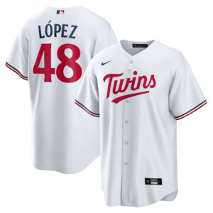 Jorge L&oacute;pez Minnesota Twins Nike Home Replica Player Jersey - White