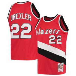 Clyde Drexler Portland Trail Blazers Mitchell &amp; Ness Hardwood Classics 1983-84 Swingman Jersey For NBA Basketball Fans